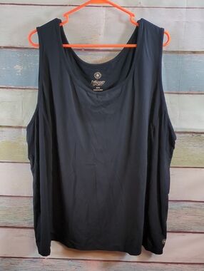 Full Beauty Sport Black Tank Top
